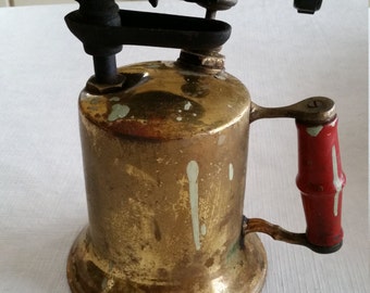 antique husky hand crank ice cream freezer maker - mendota 