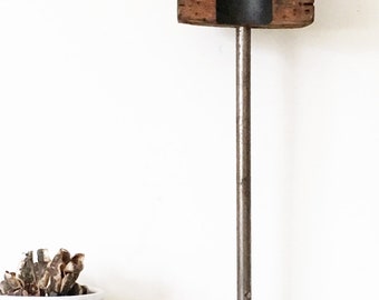 THE OTHER HALF:found object assemble, sculpture, folk art, assemblage