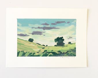 Little Valley • original gouache painting
