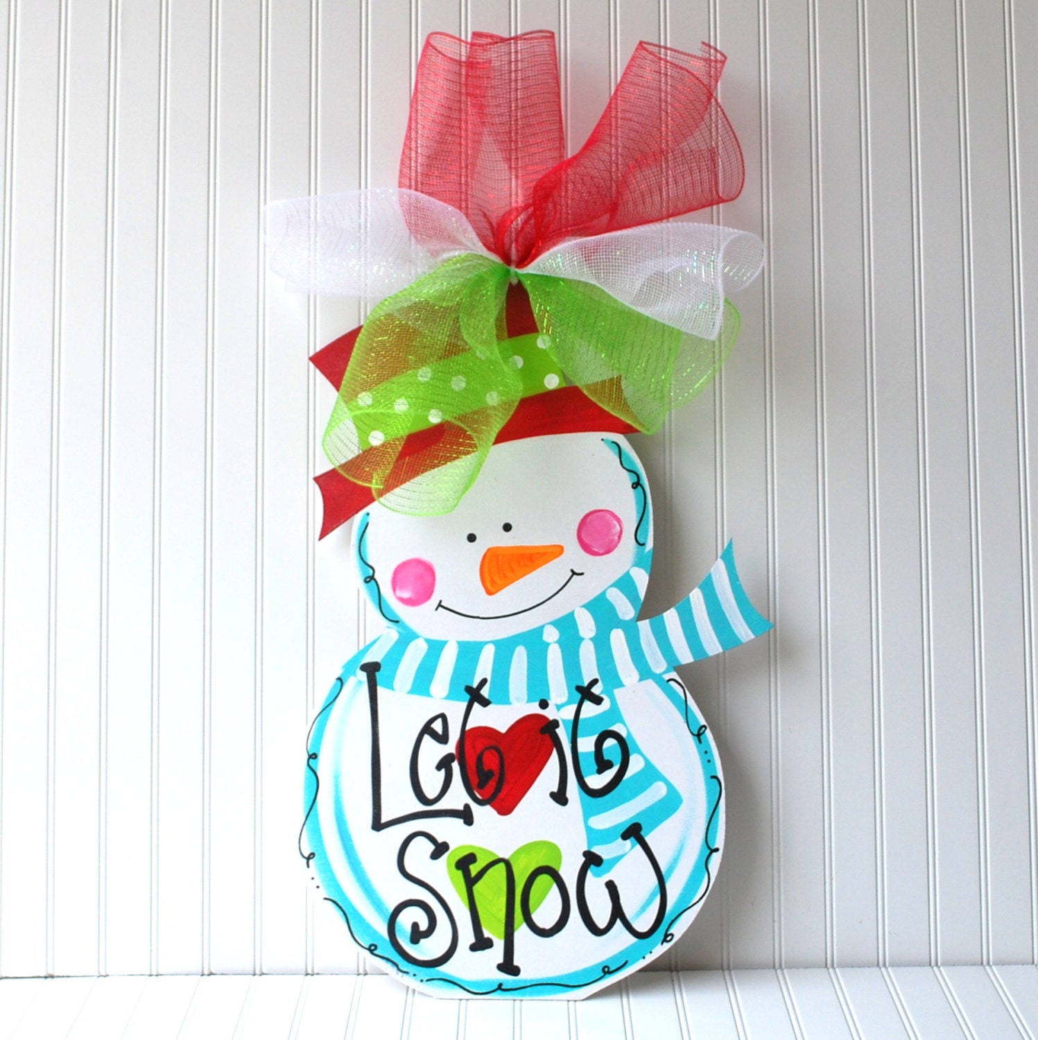 Door Hanger: Snowman Christmas Decor Christmas Door Hanger