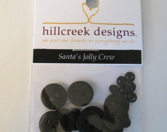 Santa'sJolly Crew Button Pack from Hillcreek Designs B136-QDD