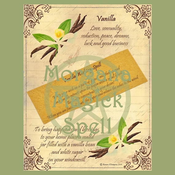 VANILLA WISHING SPELL Digital Download Pagan Book of