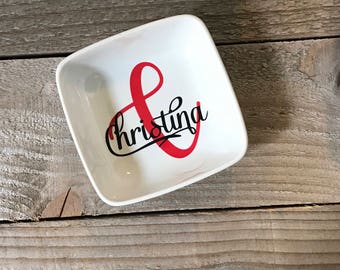 Monogrammed Jewelry Dish, Ring Dish, Personalized Ring Dish, Gifts for friend, Jewelry Dish, Birthday Gifts, Jewelry Holder, Christmas