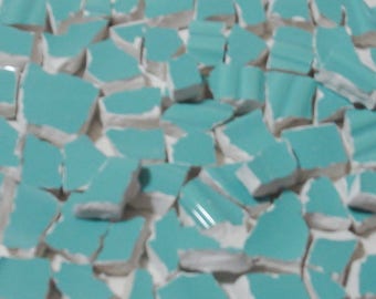 Supplies Mosaic Tiles Pieces 65 Aqua Ocean Blue Tiles Broken Plate -Tesserae