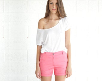 pink shorts, cotton shorts .