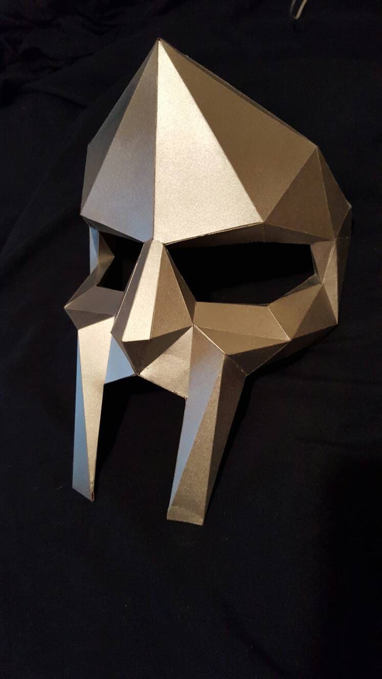 Printable Paper Model of Mf Doom Mask 3D Papercraft Model - Download ...