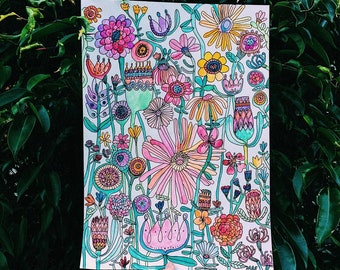 Garden of Blooming Flowers
