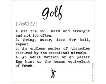 Golfers Card - Definitions of Golf
