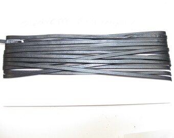 5/32" CTD Nappa Polyurethane Leatherette Lacing in Black (5 yards)