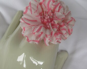 Chunky Pink Carnation Brooch 60s Vintage Brooch Shabby Pink Jewelry Carnation Jewelry Carnation Boutonniere Wedding Tux Brooch Pin