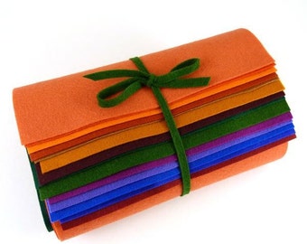 Holland Wool Felt Bundle of Autumn Tapestry Colors