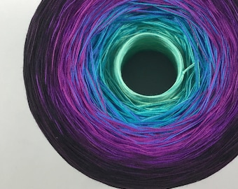 Colour Change Gradient Yarn - nova - Moca Cotton Yarn - 8 colors - fingering yarn - cotton