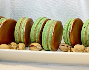 1 Dozen Pistachio Macarons (Made with real Pistachios)