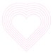 Stitched Hearts Template Cut File .SVG .DXF .PNG
