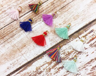 Mini Tassels, Tassel, 10MM Tassels, Red Tassel, Green Tassel, Blue Tassel, White Tassel, Multi Color Tassel, Pink Tassels, Purple Tassels