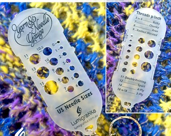 Yarn and Needle Gauge (US sizes)