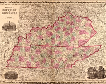 Poster, Many Sizes Available; Map Of Kentucky And Tennessee 1862 P2