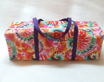 Tie Dye Carrying Case for the Cricut Explore Air machines/ Silhouette Cameo 3 / Brother ScanNCut/ Carrying Bag for Die Cut Machines