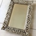 Antique Oval Vanity Tray | Large Mirrored Tray Jewelry Holder Display