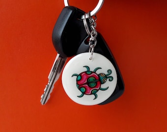 Eco friendly gifts back to school beetle Animal lover gift girlfriend Double-sided key ring best friends forever charms handbag Keychain bag