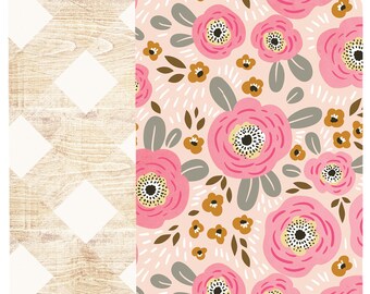 Webster's Pages -MHP Pocket TN Flower & Wood 2 piece Notebook