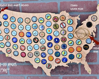 Man Cave Gif Beer Gift Cap Map Personalized Beer Gift Valentines Gift for Him Craft Beer Gift Cap Map Sign Beer Sign Personalized Gift Him