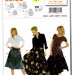 Skirt Pieced Front Stripes Knee or Floor Length Adult Woman Sizes 10 12 14 16 18 20 22 Uncut Craft Sewing Pattern Burda 8031