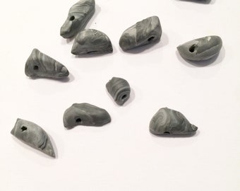 ORGANIC ROCK BEADS handmade clay beads
