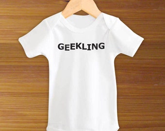 Bodysuit or Toddler Shirt, Geekling, Gamer, Baby Bodysuit, Baby Shower Gift, Girls, Boys