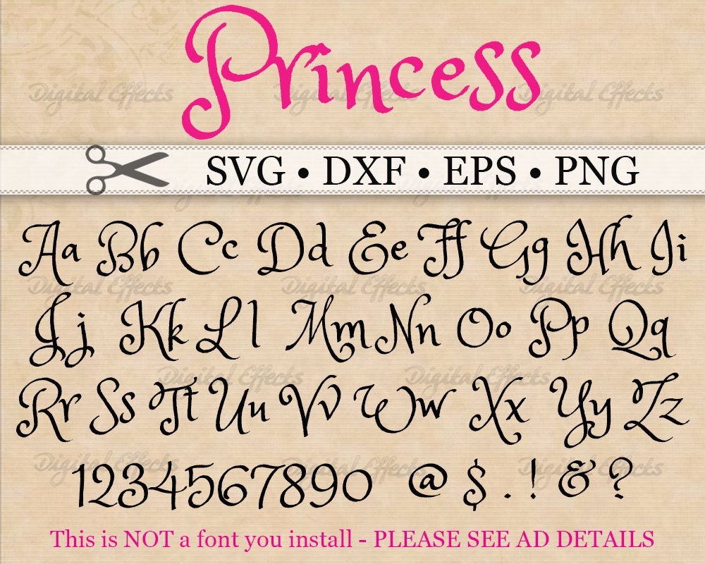 Free Free Princess Font Svg 177 SVG PNG EPS DXF File