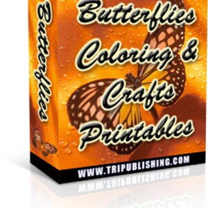 Adult Coloring Book 111 Page - Printable Coloring Pages for Grownups– “Butterflies” - PDF Format Instant Download