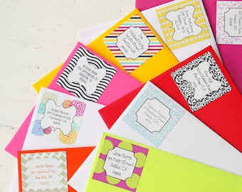 Return Address Label Custom Stickers Personalized Return Address Labels Colorful Stickers Personalized Gift - Set of 24