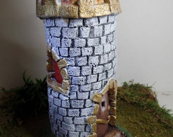 Castle Fairy Garden House Miniature Castle Miniature Fairy Accessory Outdoor Garden Art Indoor Fairy Garden Medieval Fantasy Castle