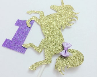 Unicorn Cake Topper, Custom Unicorn Cake topper, Unicorn Cake Topper with Number, unicorn party