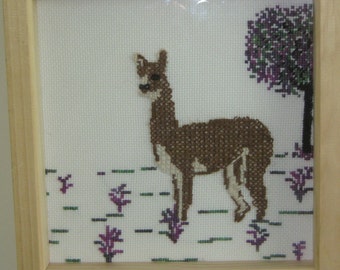 Bay the Alpaca Counted Cross Stitch Kit