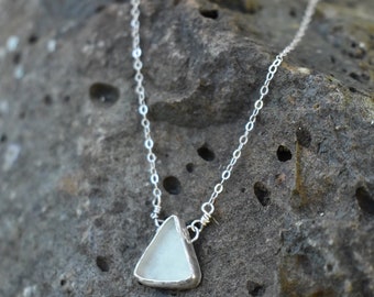 Green seaglass necklace