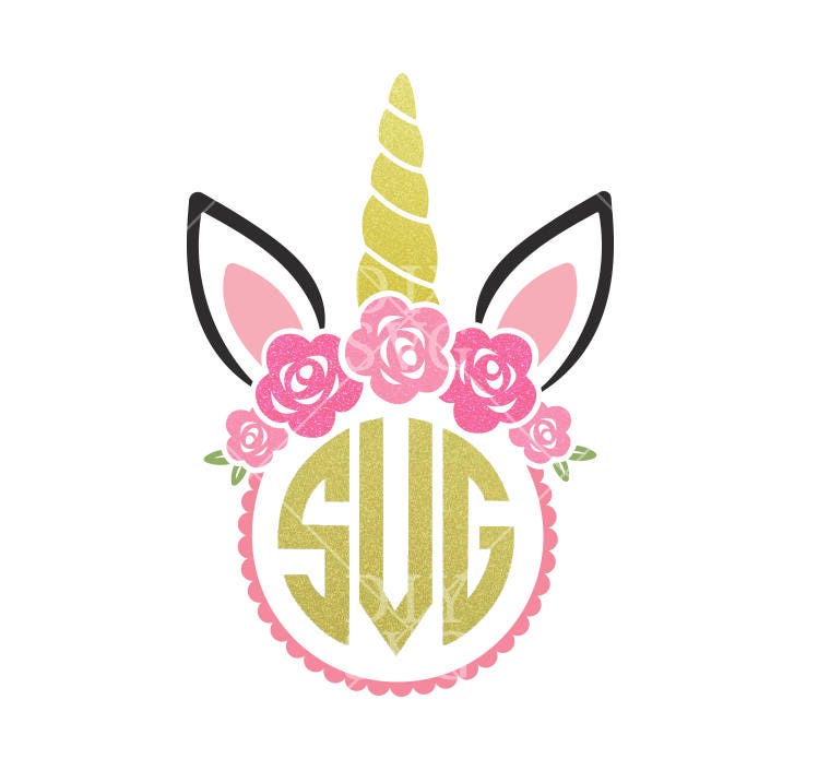 Download Unicorn monogram svg, Unicorn monogram, Frame svg, Unicorn ...