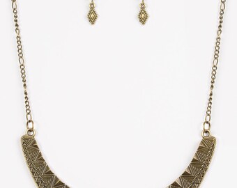 Statement necklaces set with earrings