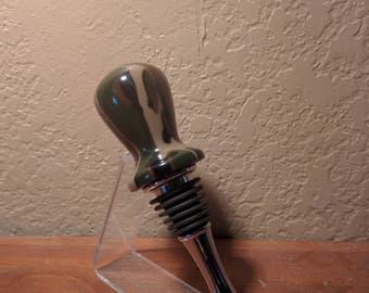 Camouflage Droplet Bottle Stopper