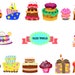 Cake clipart,Birthday Cake clipart,Cake clip art,Birthday Cake clip art,commercial use,vector graphics,digital clip art,Instant download