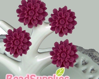 CA-CA-01534 - Purple Pink chrysanthemum , 6 pcs