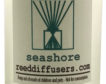 8 oz Seashore Fragrance Reed Diffuser Oil Refill with reeds- Made in the USA