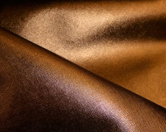 NEW Leather Metallic 8"x10" Saffiano BRONZE Weave Embossed Cowhide 2.5-3oz/ 1-1.2mm PeggySueAlso™ E8201-16