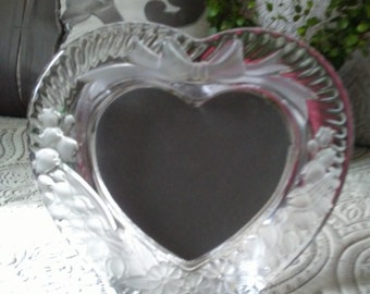 Heart Shaped Glass Picture Frame
