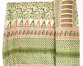 Vintage Indian Kantha Quilt - no. 6