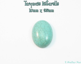 Natural 18mm x 25mm oval Turquoise cabochon