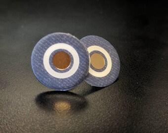 Little Sailors - stud earrings -paper jewelry
