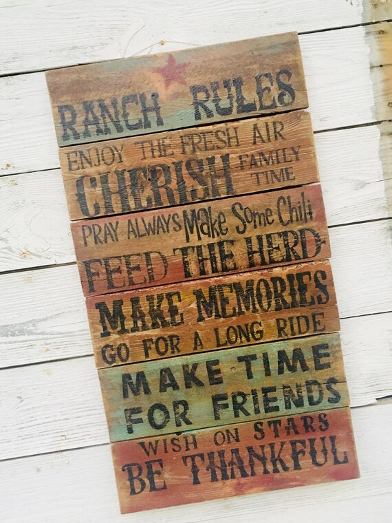 Ranch Rules