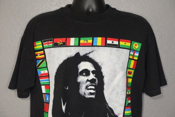 1996 Bob Marley Africa Unite Fifty Six Hope Road Music Sun Island Vintage T-Shirt