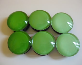 Green Ombre Magnets (set of 6)